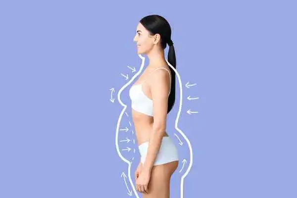 image of woman experiencing fat reduction treatment Bexleyheath