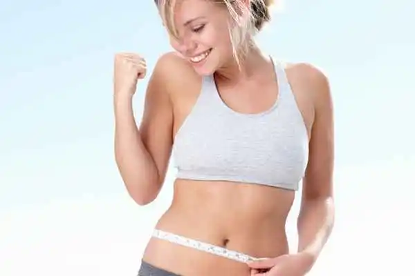 woman happy after fat reduction treatment Bexleyheath